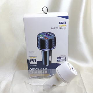 شارژر فندکی فست شارژ 3 پورت PD 36W و QC3.0 با توان 88.5 وات