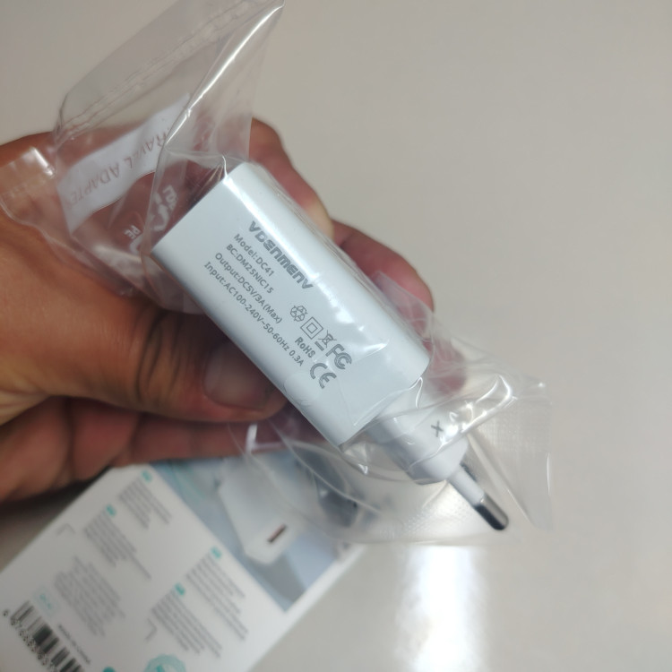 کلگی شارژر تک پورت VDENMENV مدل DC41 | آداپتور شارژ 1 آمپر ودنمن