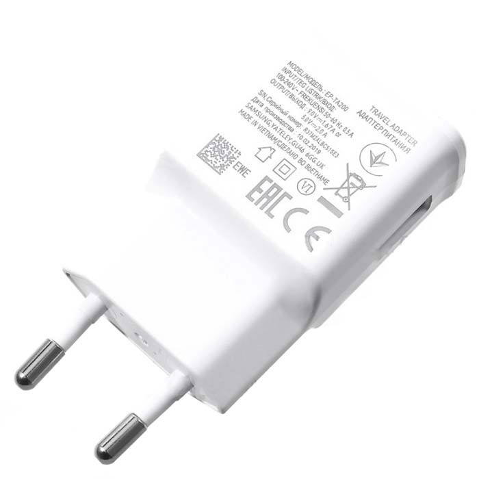 آداپتور شارژر دیواری فست شارژ اصلی سامسونگ مدل EP-TA200