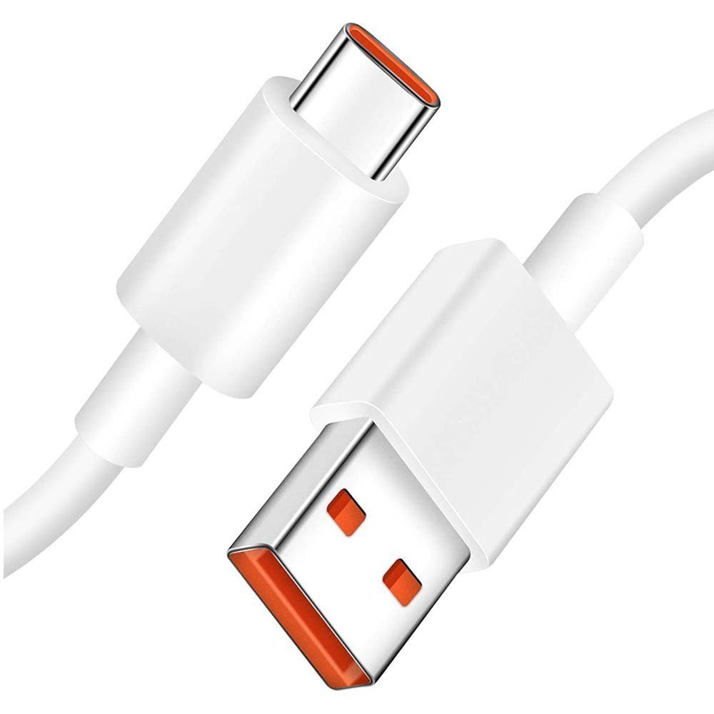 کابل شارژ سریع شیائومی ۶ آمپر شرکتی اصل USB به Type‑C مدل HyperCharge ۱۲۰ وات