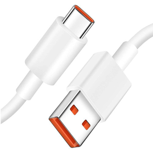 کابل شارژ سریع شیائومی ۶ آمپر شرکتی اصل USB به Type‑C مدل HyperCharge ۱۲۰ وات