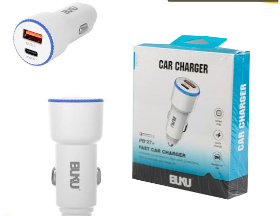 شارژر فندکی سوپر فست شارژ بوکو مدل CH-043 با توان ۲۷ وات